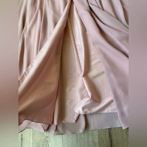 JJ’s House dusty rose pink formal front slit Maxi Dress 8 - Picture 6 of 10